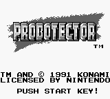 Probotector (Europe) Title Screen